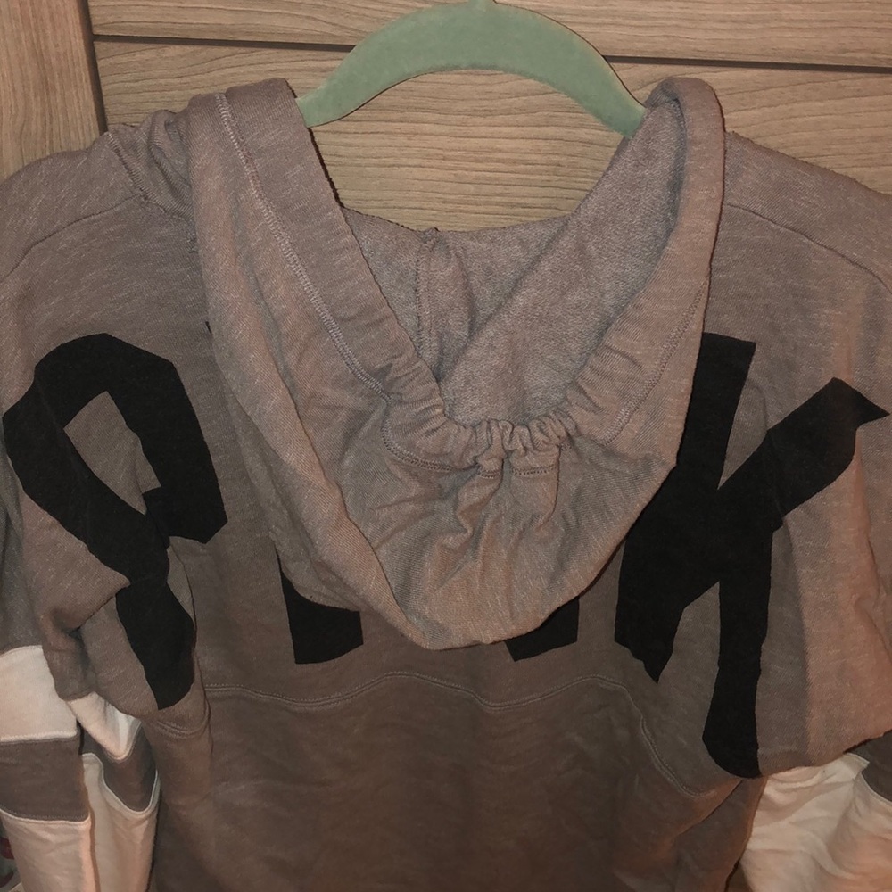 PINK grey pullover sweater - Picture 3 of 6